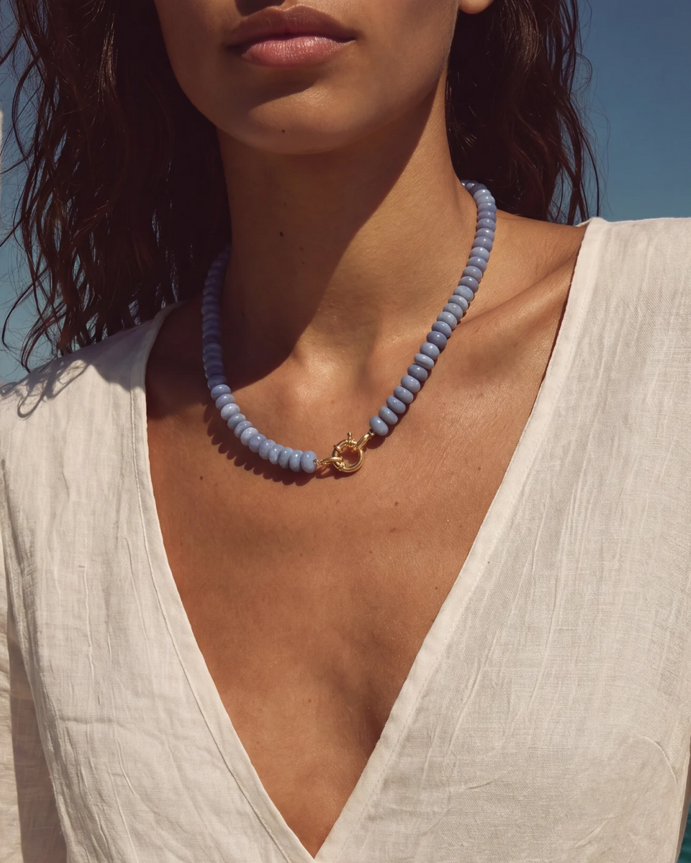 Lavender Fields Opal Necklace
