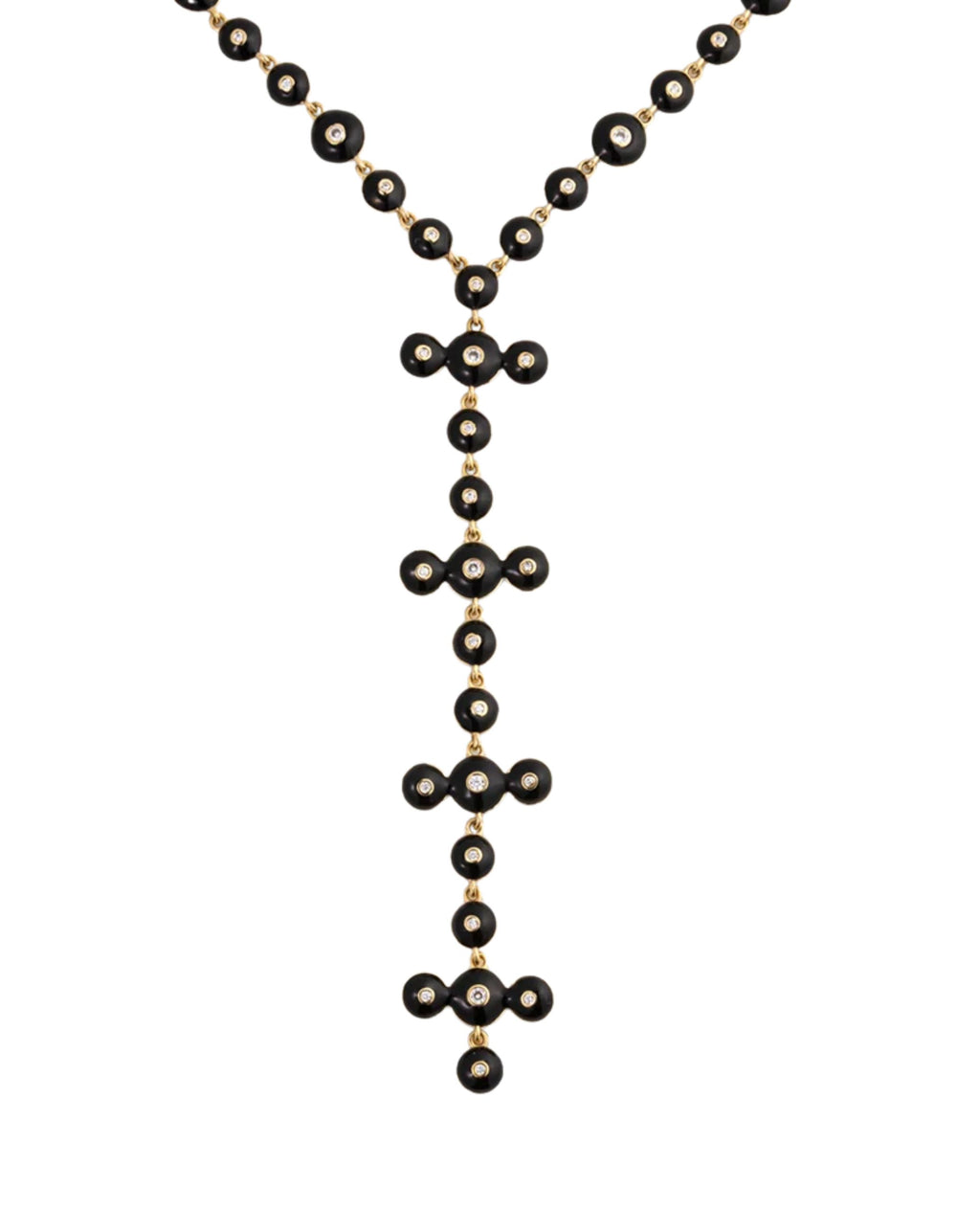 Luna Nera Lariat Necklace