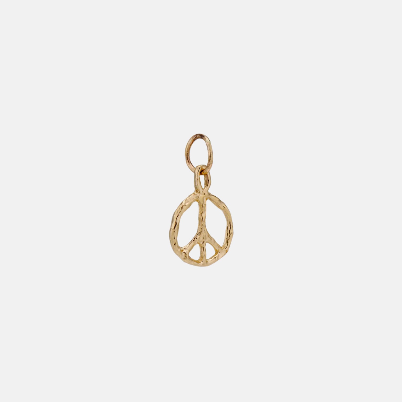 Peace Charm in Gold by Mandy Reid - At Present Jewelry