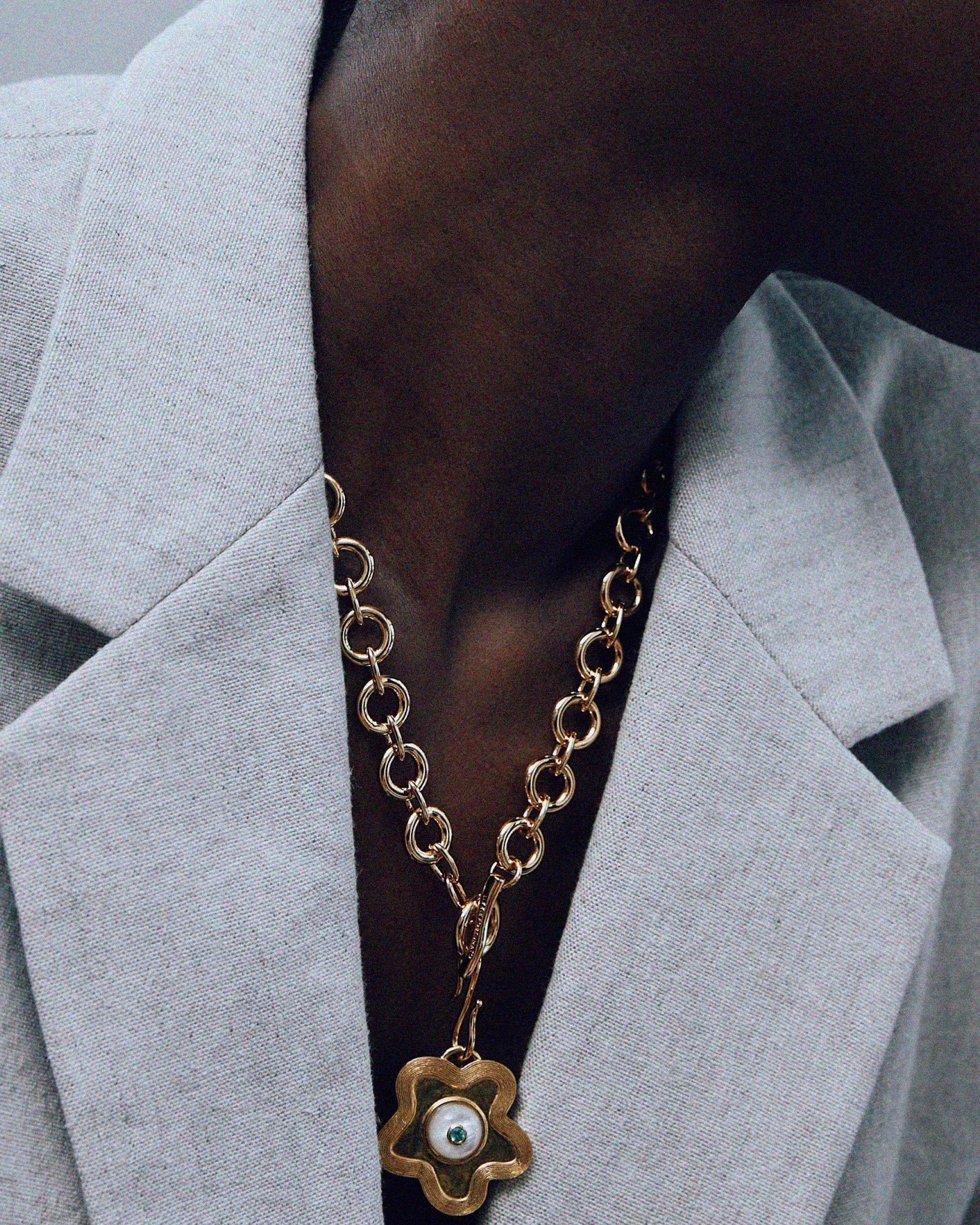 Mood Necklace in Gold by Lizzie Fortunato - At Present Jewelry