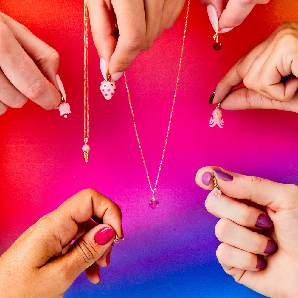 Diamond and Opal Octopus Pendant by Ariel Gordon Jewelry - At Present Jewelry