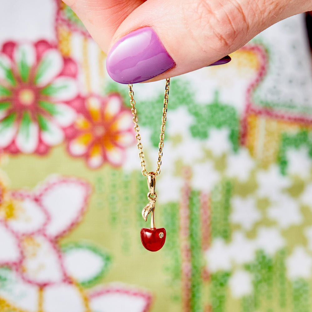Cherry Baby Pendant by Ariel Gordon Jewelry - At Present Jewelry