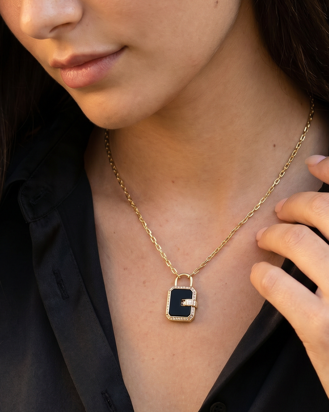 Mini Padlock Pavé