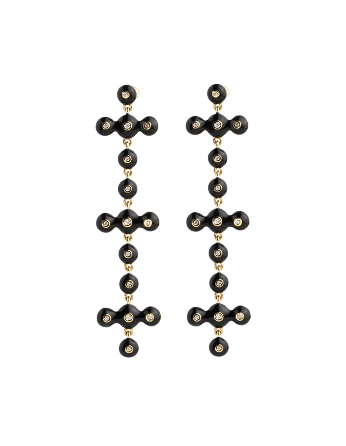 Luna Nera Drop Earrings