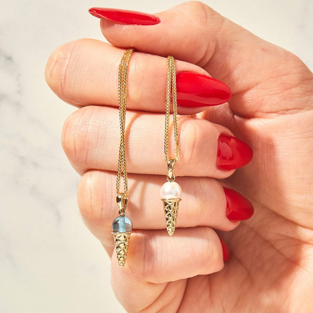 Gemstone Ice Cream Charm by Ariel Gordon Jewelry - At Present Jewelry