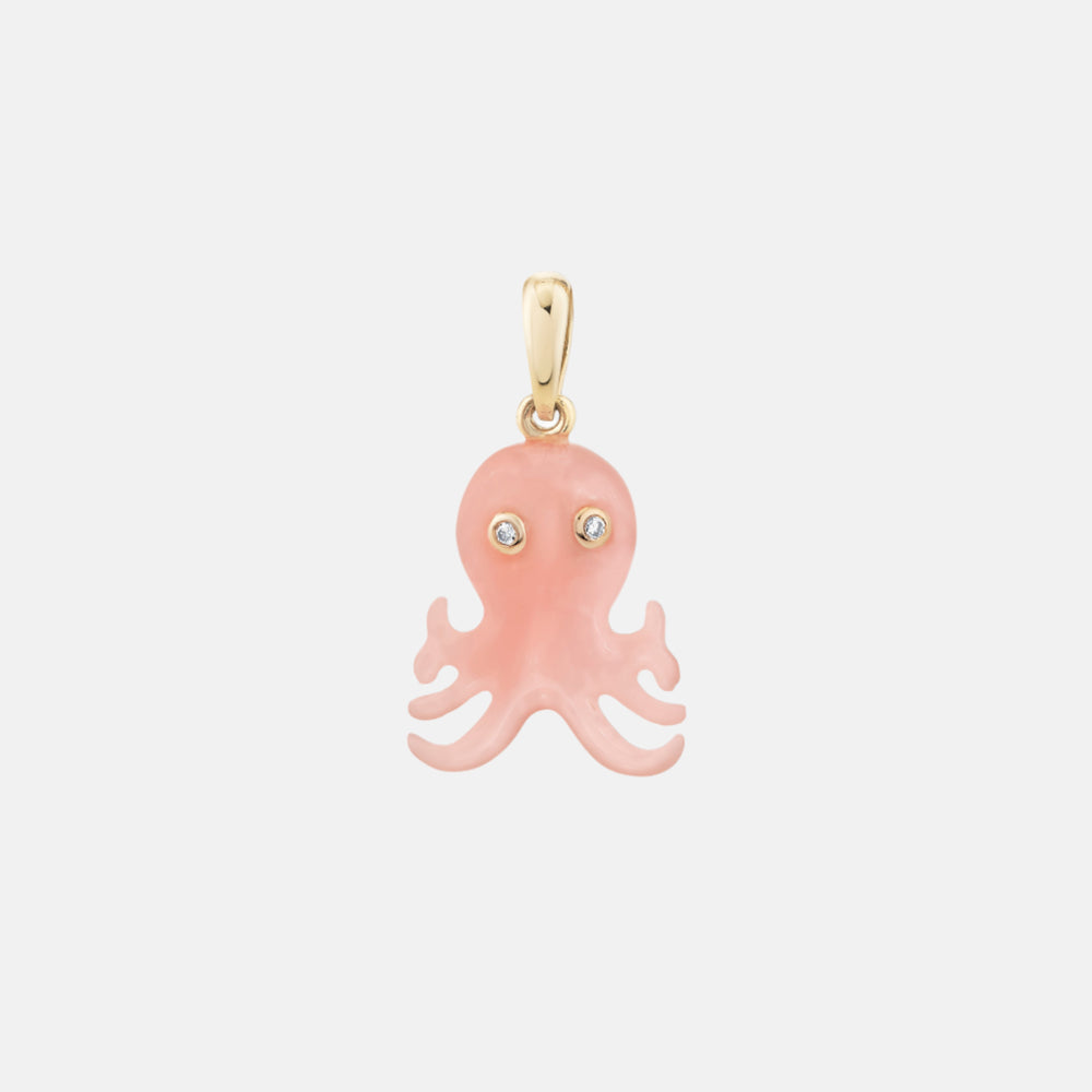 Diamond and Opal Octopus Pendant by Ariel Gordon Jewelry - At Present Jewelry