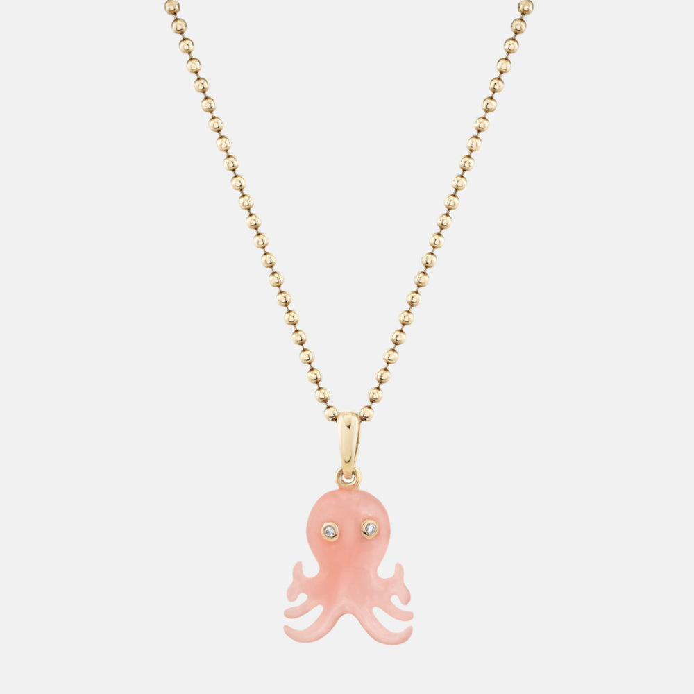 Diamond and Opal Octopus Pendant by Ariel Gordon Jewelry - At Present Jewelry