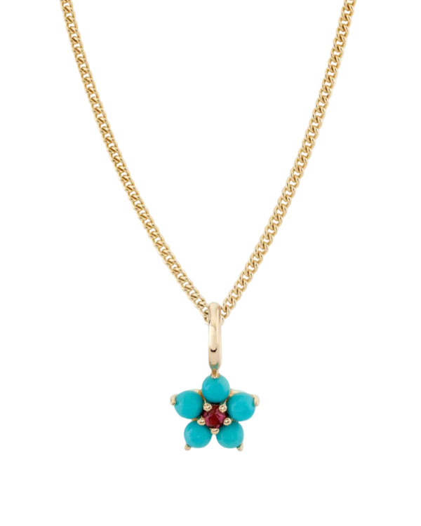 Turquoise and Tourmaline Aurora Charm by Ariel Gordon Jewelry - At Present Jewelry