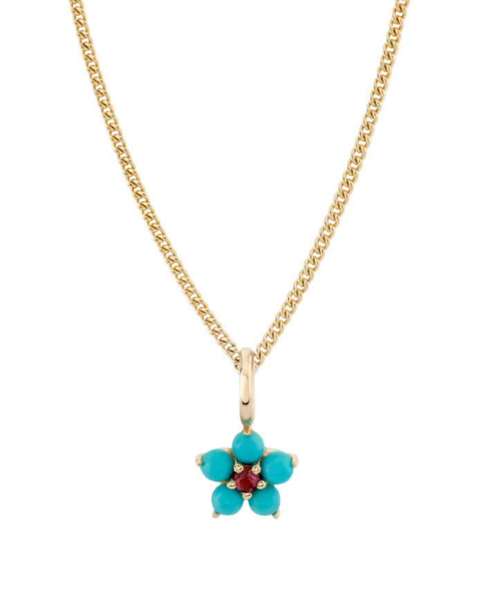 Turquoise and Tourmaline Aurora Charm by Ariel Gordon Jewelry - At Present Jewelry