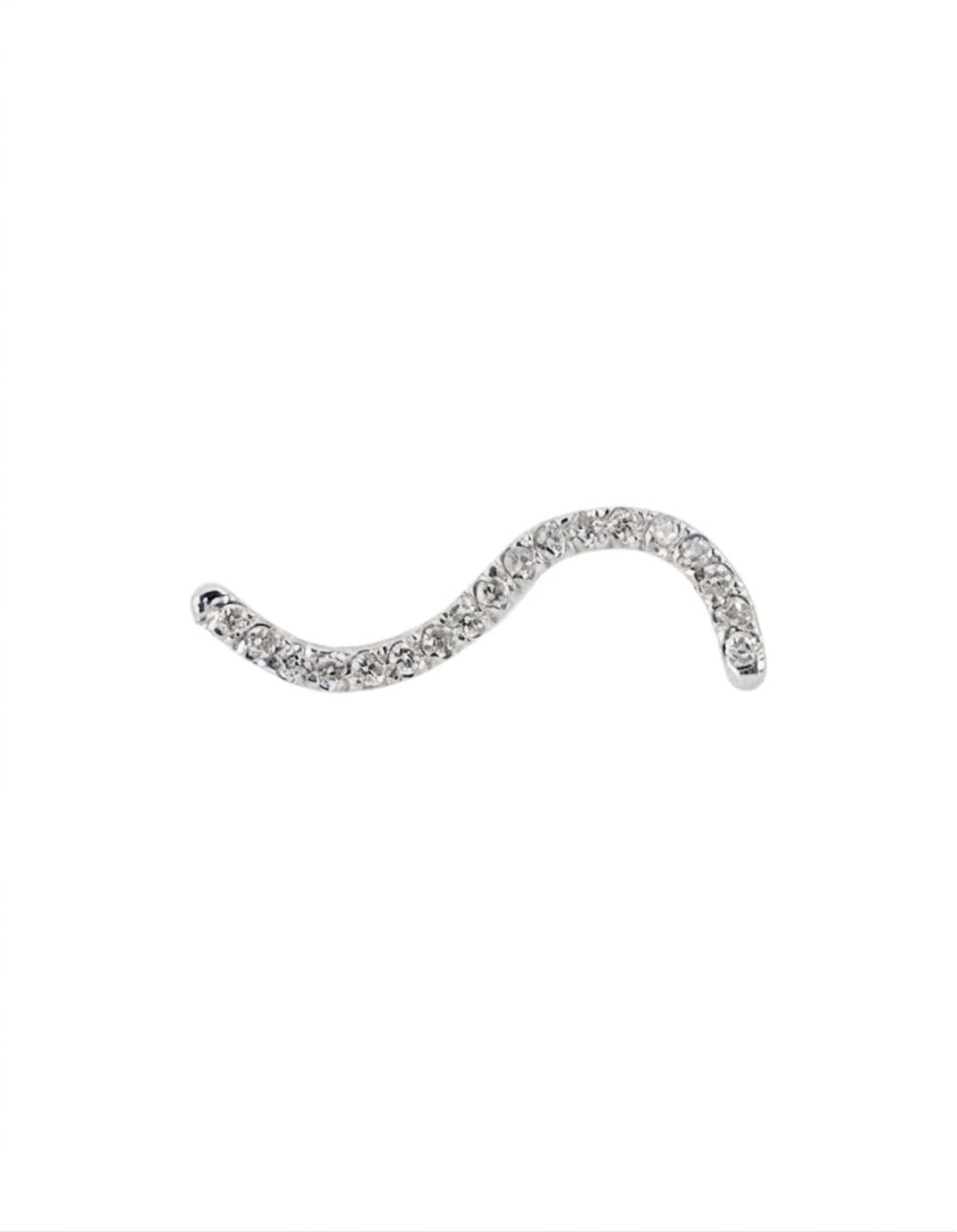 Contour Pavé Stud Earring