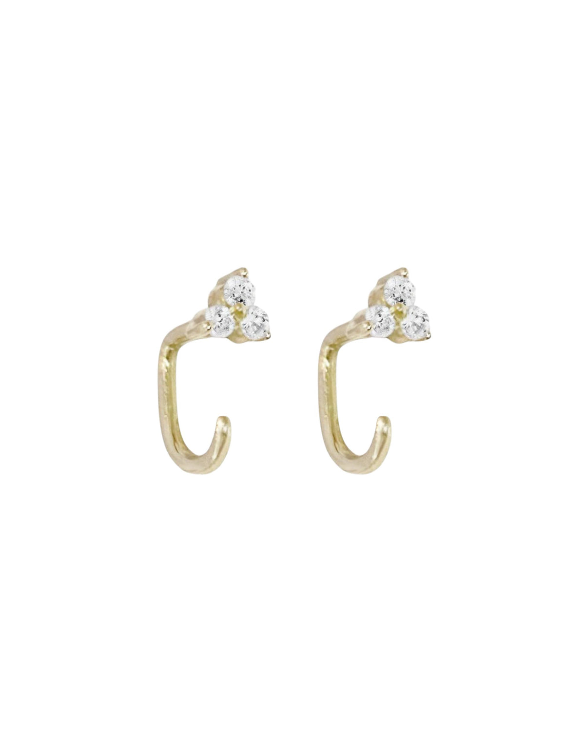 Diamond Trinity Hoop