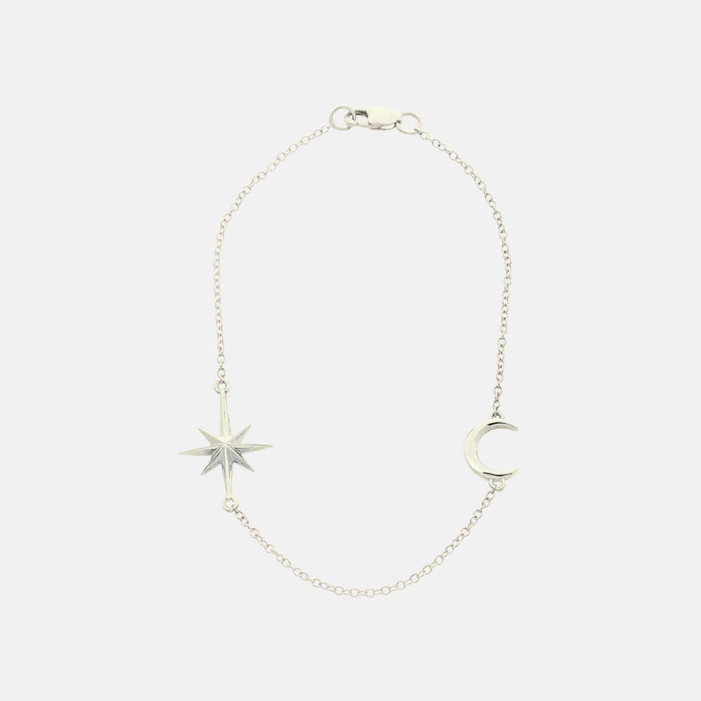 Moon and Stars Bracelet by Talon Jewelry - At Present Jewelry