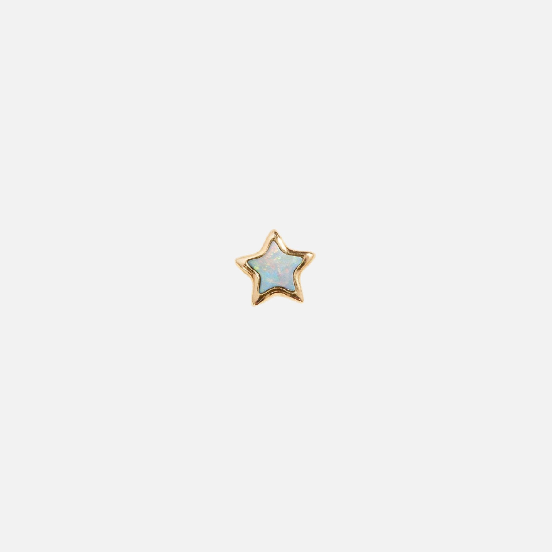 Opal star stud earring by Pamela Love