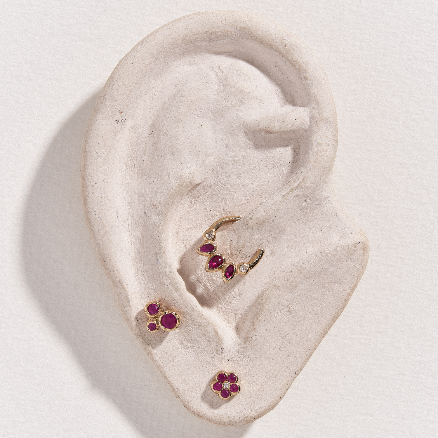 Pamela Love ruby earring studs