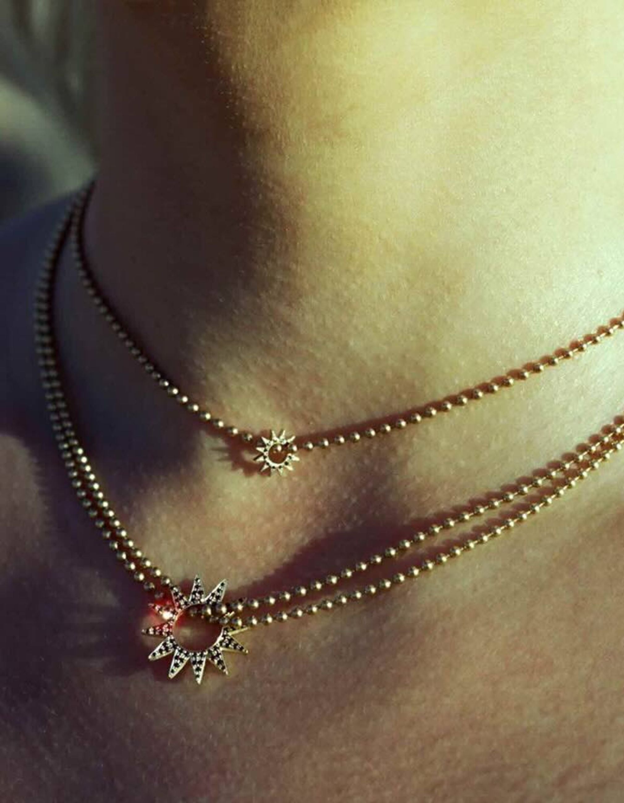 Pavé Baby Spur Pendant Necklace