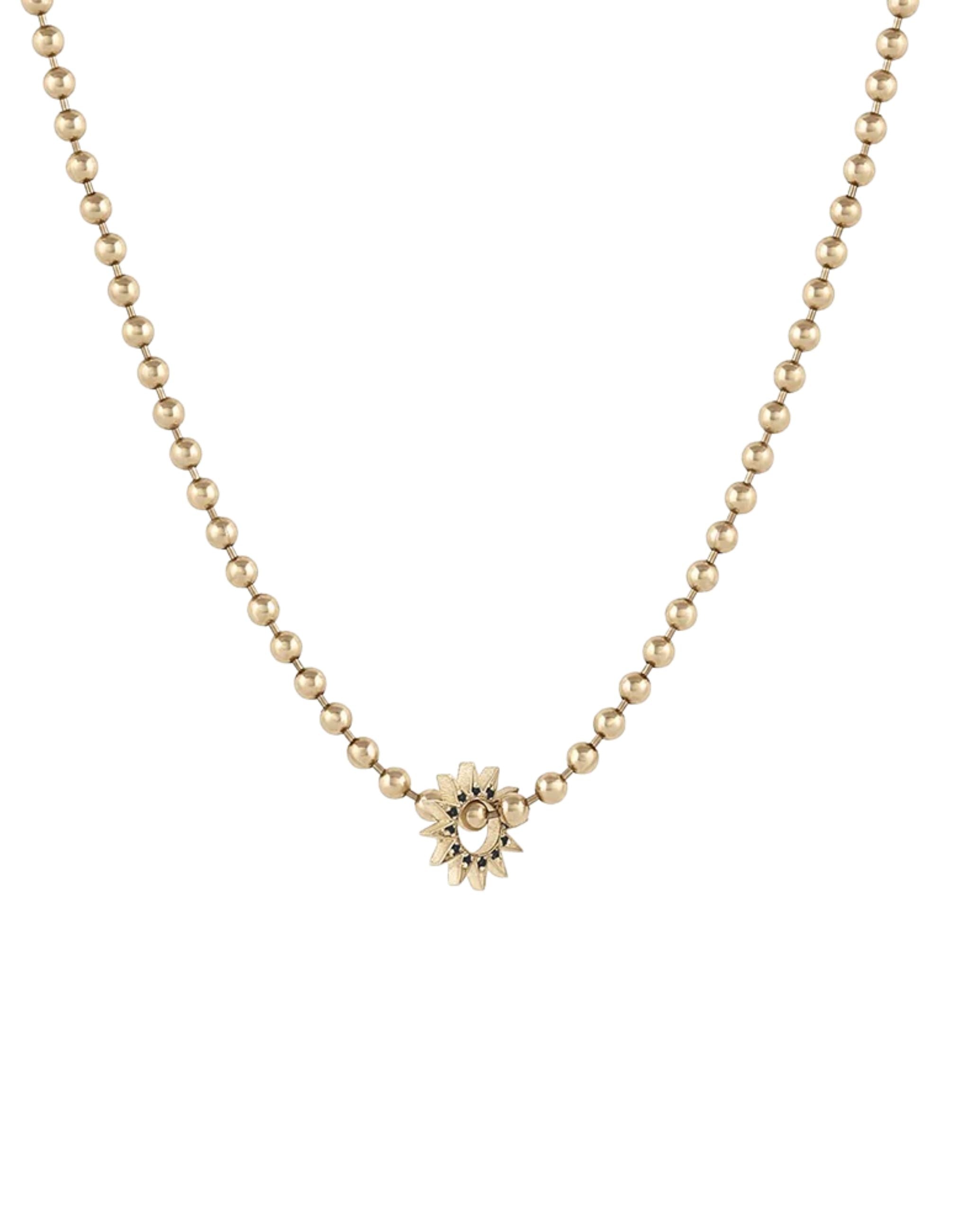 Pavé Baby Spur Pendant Necklace