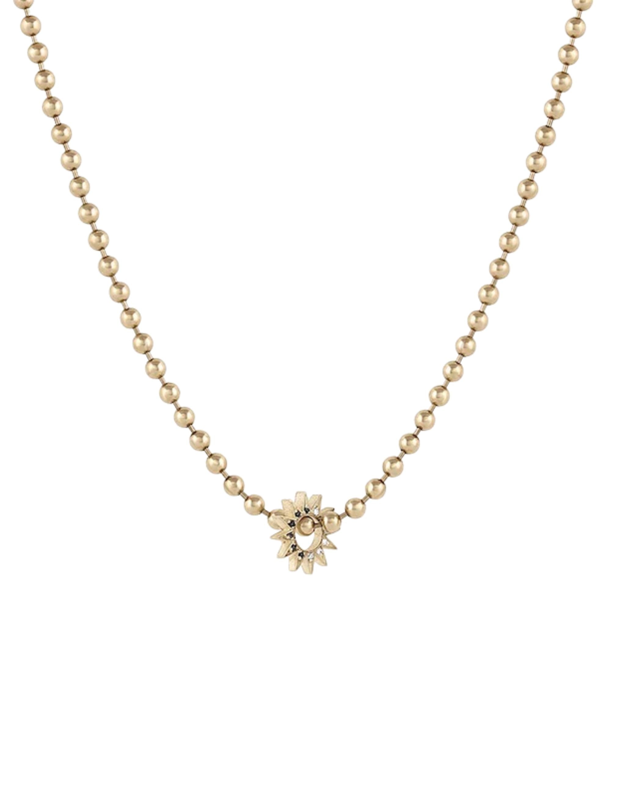Pavé Baby Spur Pendant Necklace
