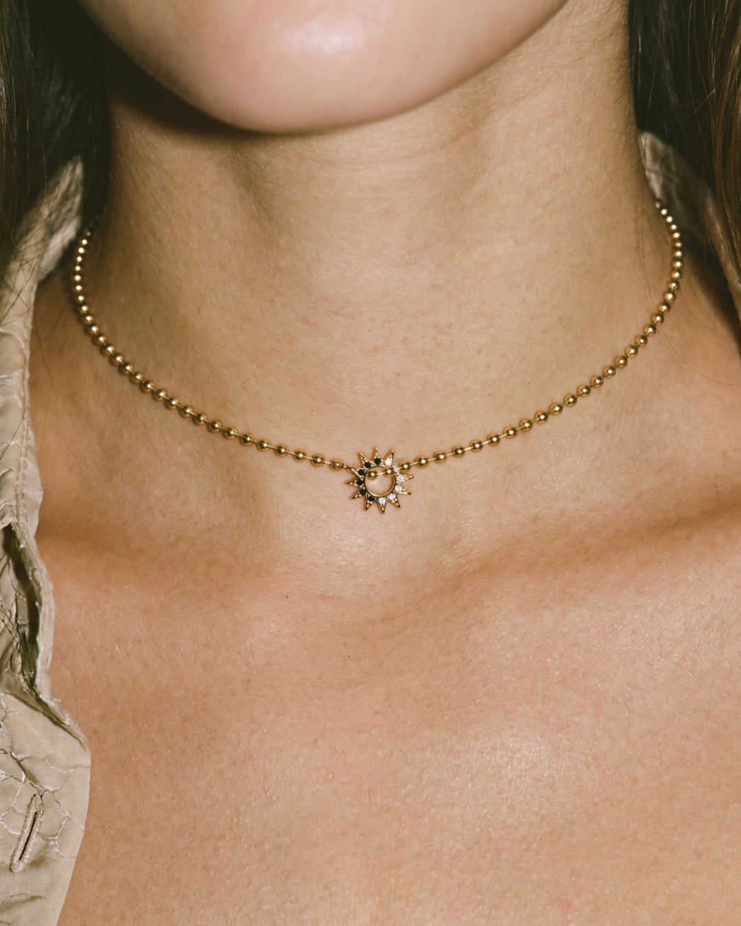 Pavé Baby Spur Pendant Necklace
