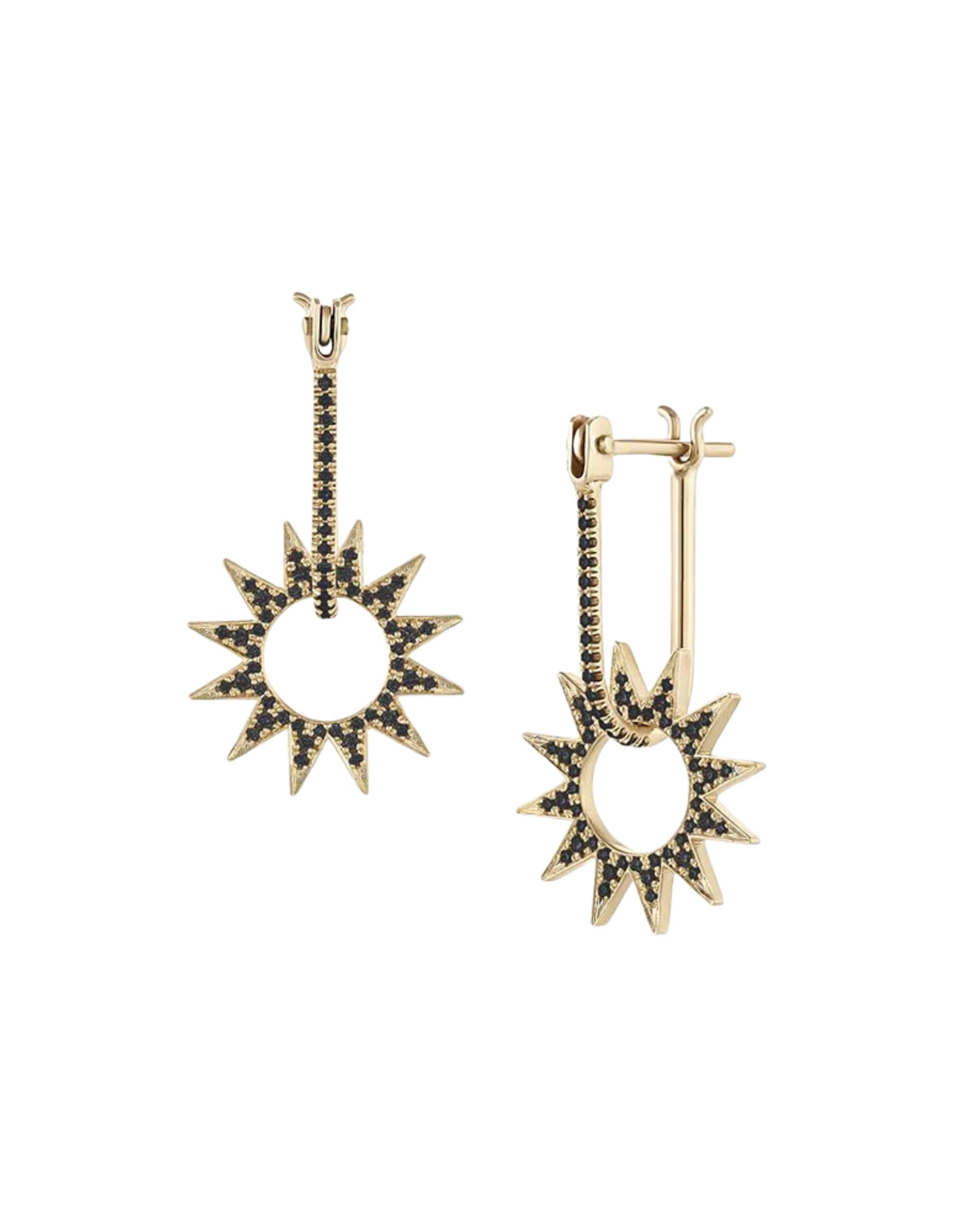 Pavé Mini Spur Earrings