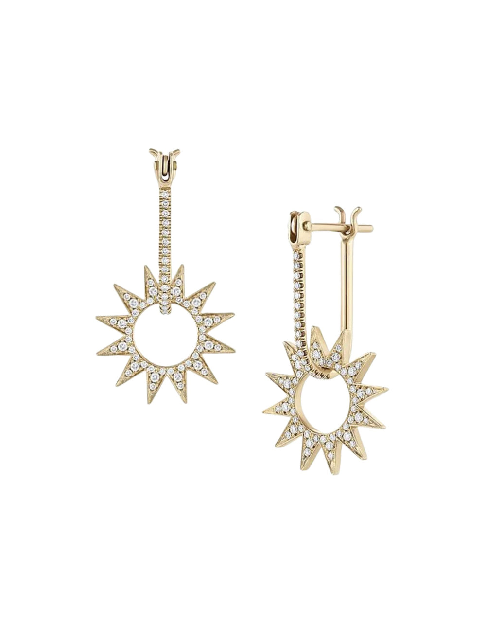 Pavé Mini Spur Earrings