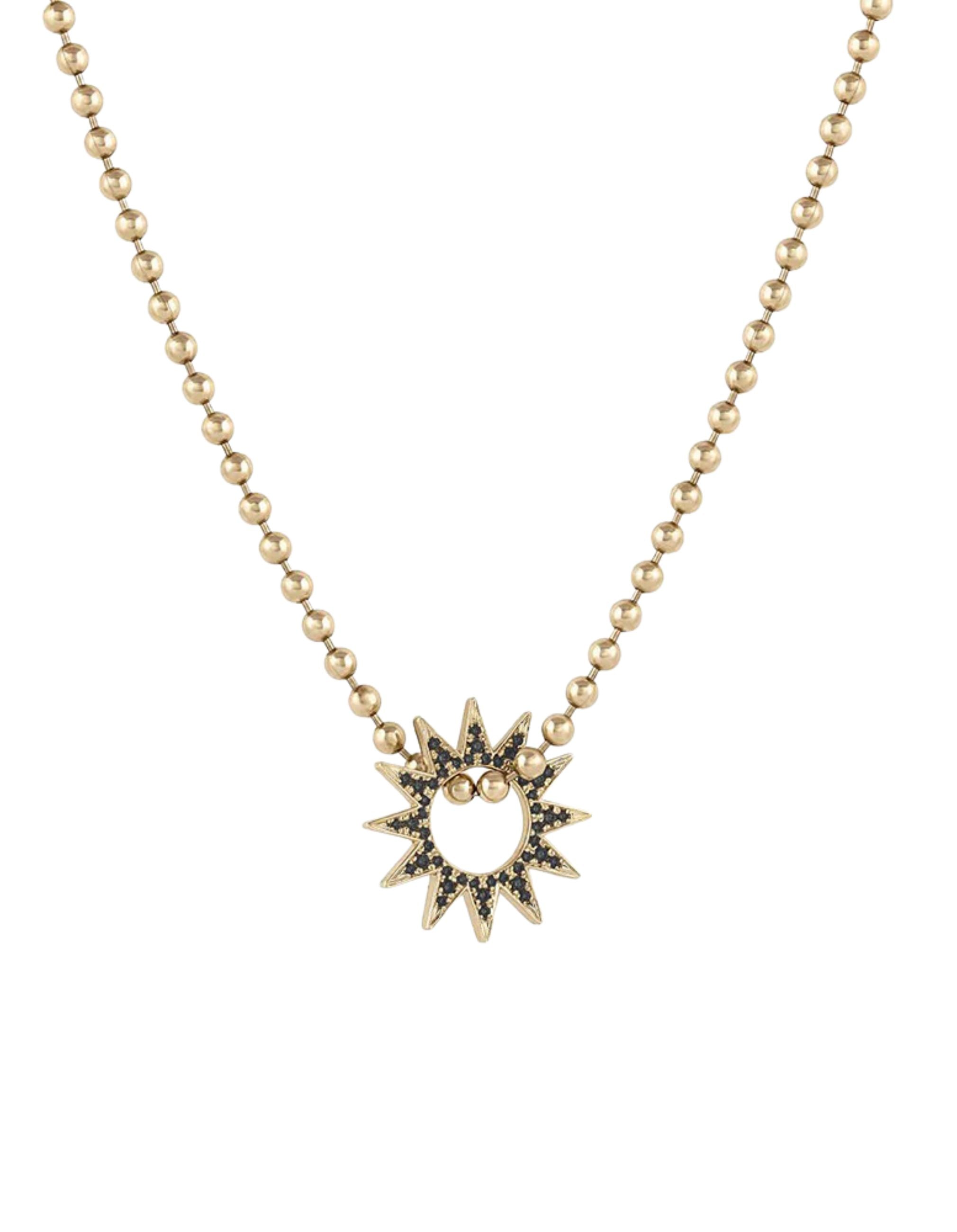 Pavé Mini Spur Pendant Necklace