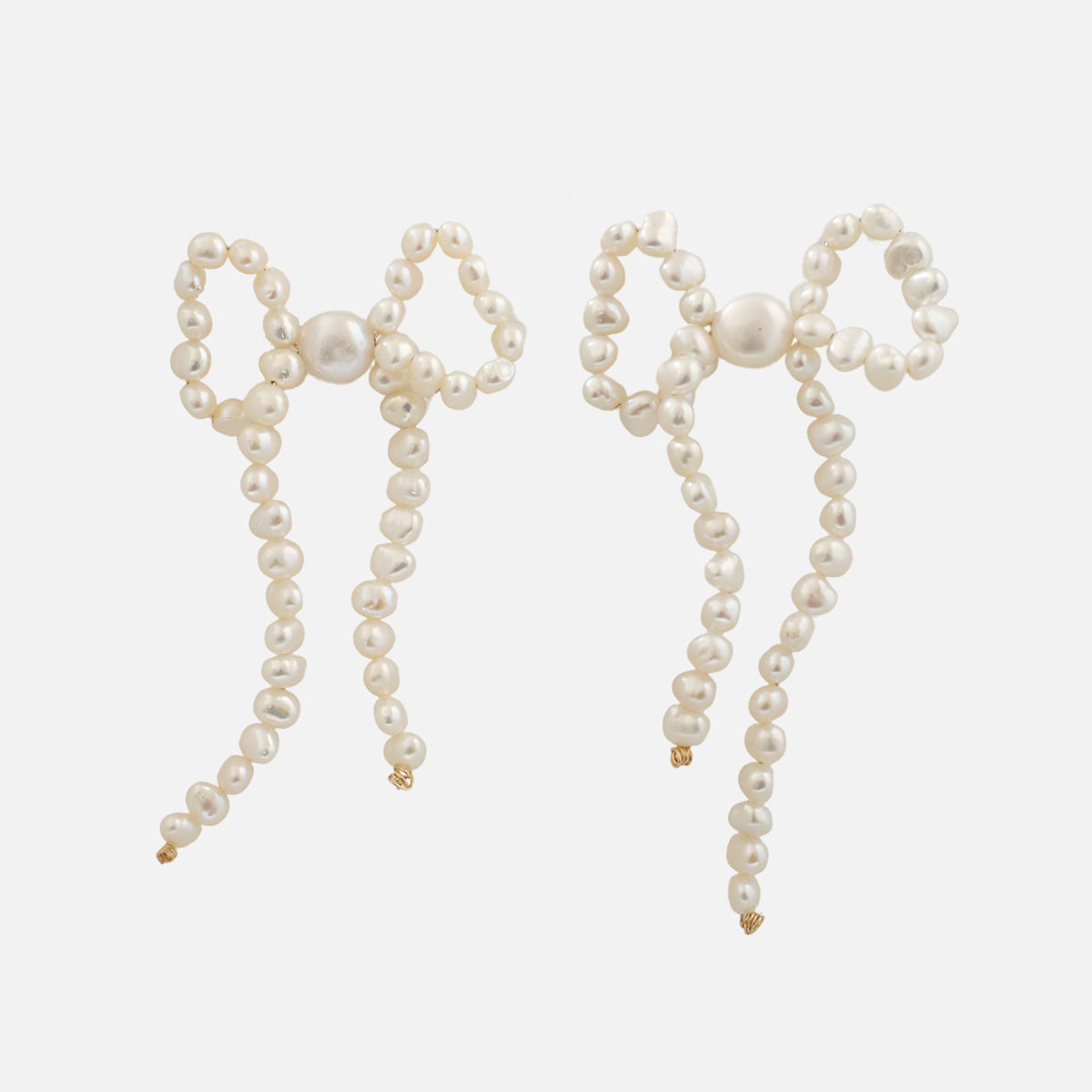 Pearly Bows Earrings