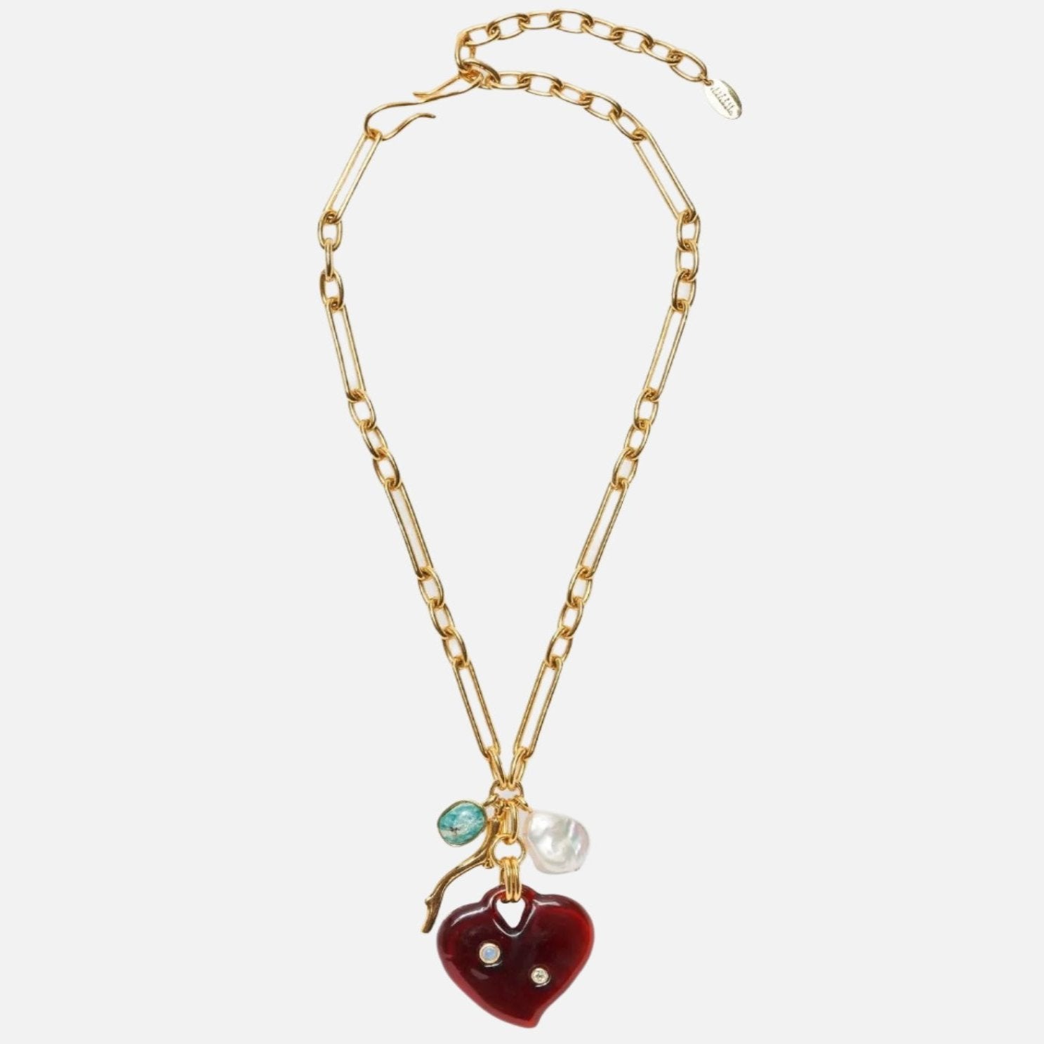 Murano Heart Necklace - At Present Jewelry