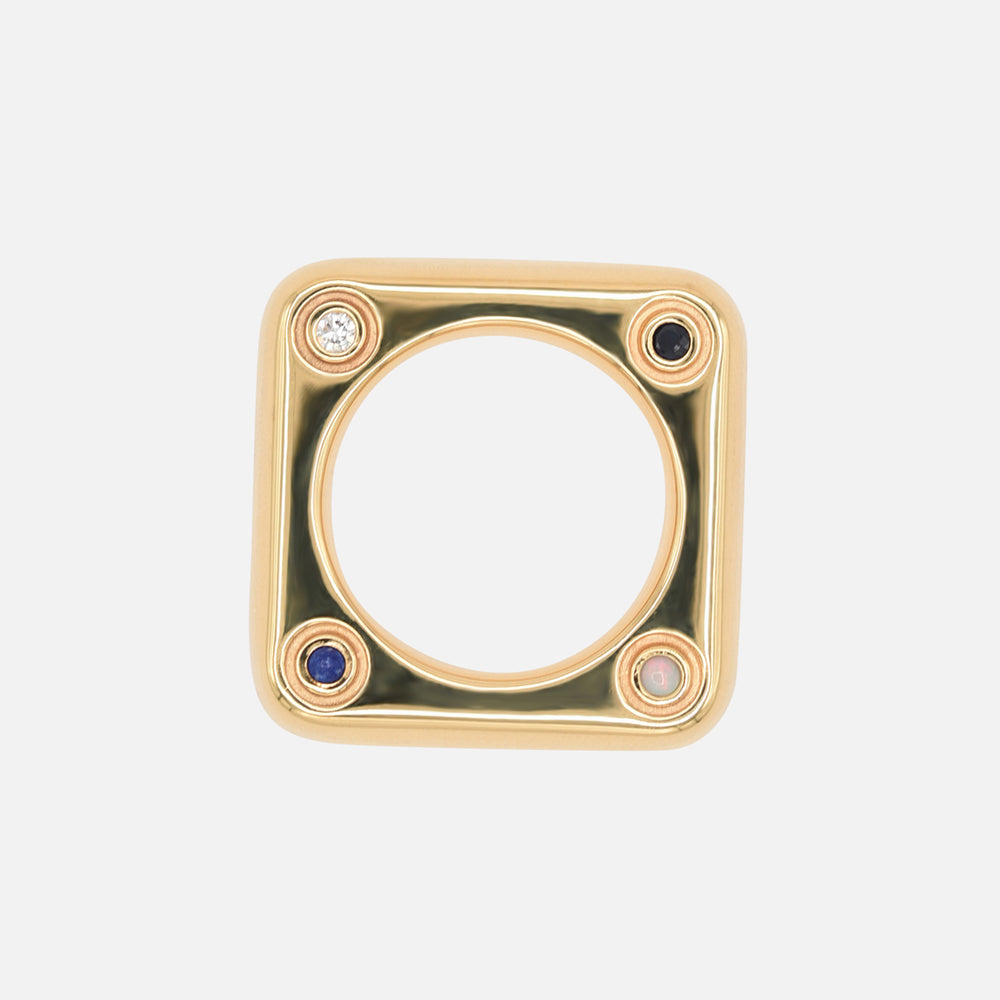 BOLD Ring, Gold Plated by Jalil Johnson : At Present Collection - At Present Jewelry