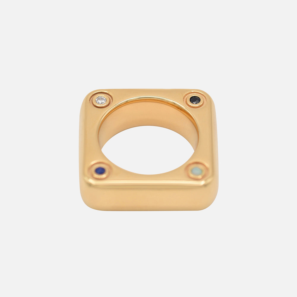 BOLD Ring, Gold Plated by Jalil Johnson : At Present Collection - At Present Jewelry