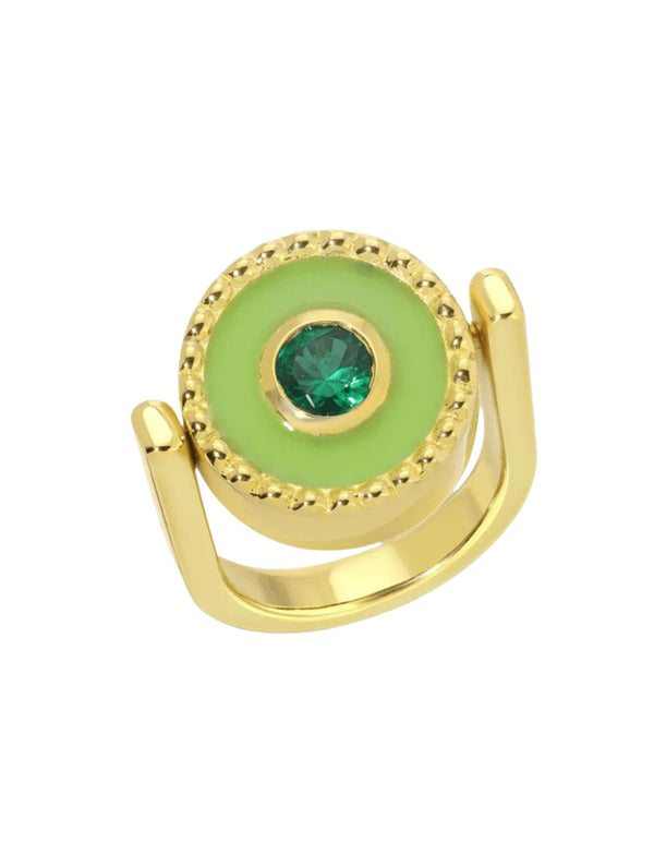 Reversible Coin Ring, Island by Monbouquette - At Present Jewelry