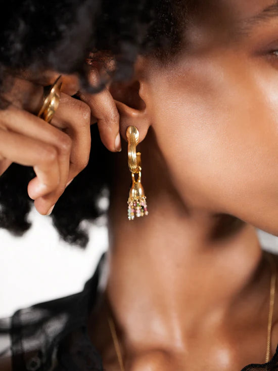 Riya Gemstone Earrings by MM Druck - At Present Jewelry