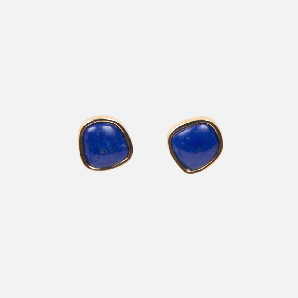 Bay Studs, Lapis - At Present Jewelry