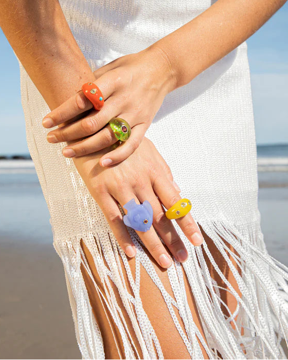 Monument Ring, Saffron by Lizzie Fortunato - At Present Jewelry