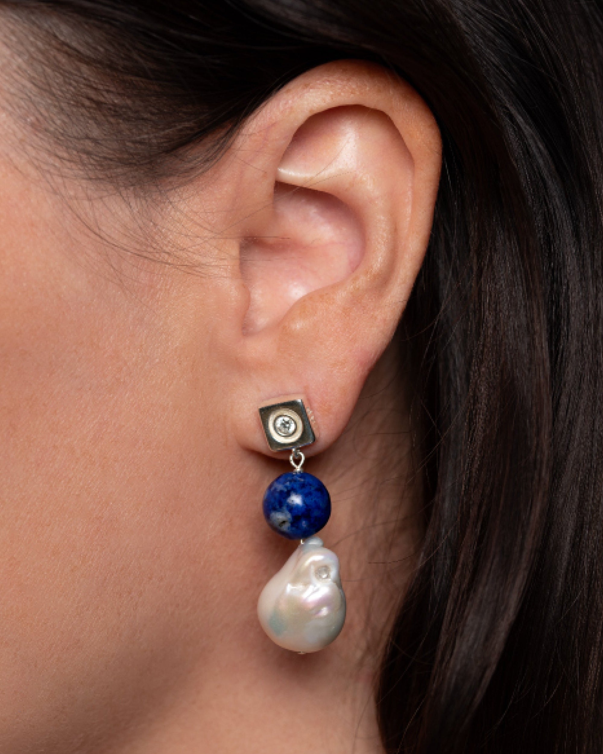 BOLD Earrings, Silver by Jalil Johnson : At Present Collection - At Present Jewelry