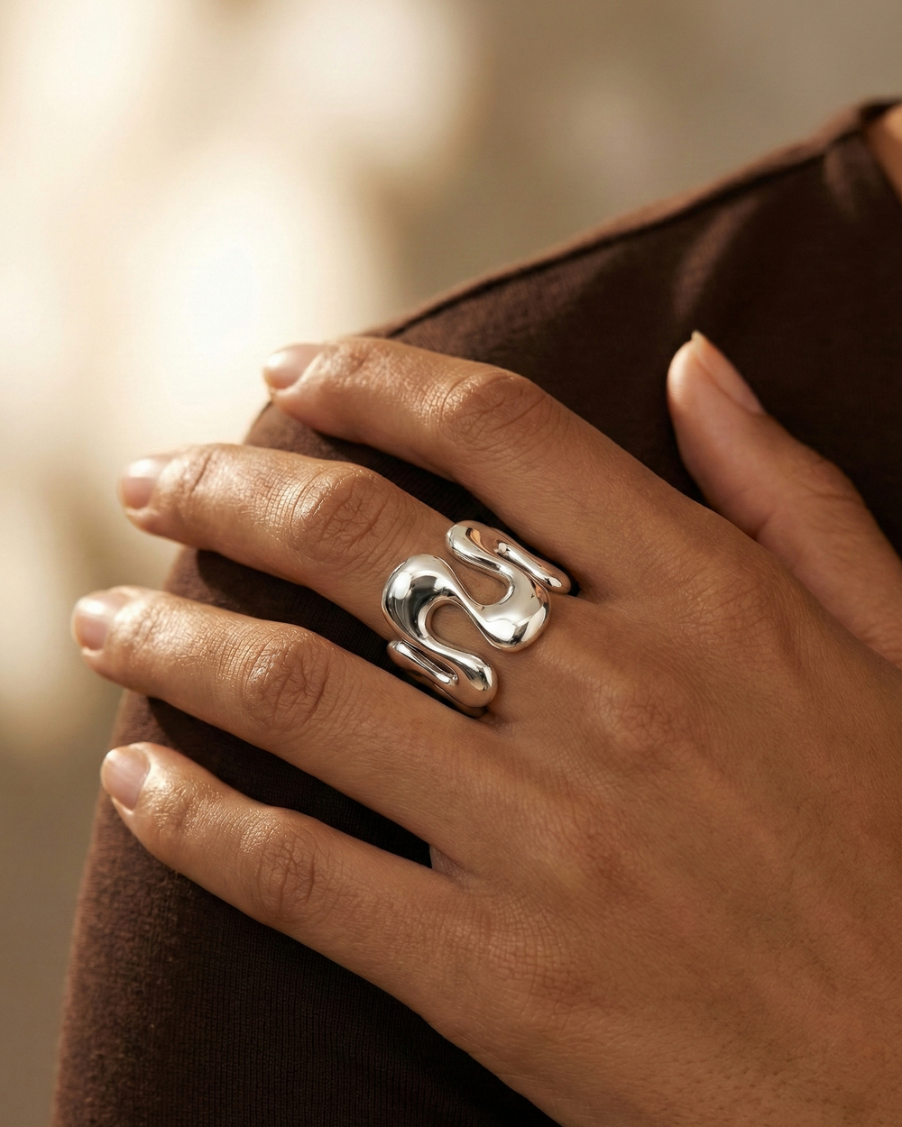 Sene Ring, Sterling Silver