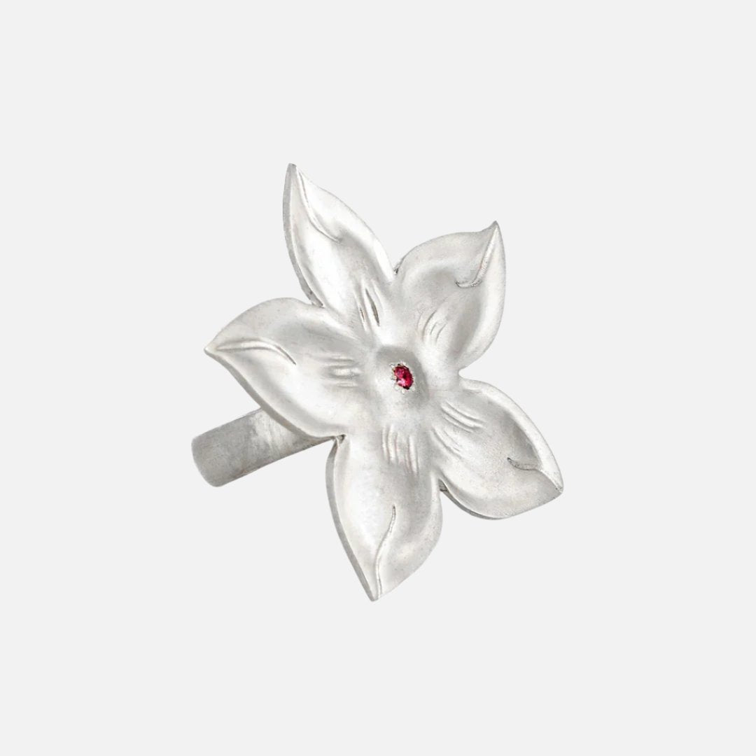 Silver Fleur Ring by Talon Jewelry - At Present