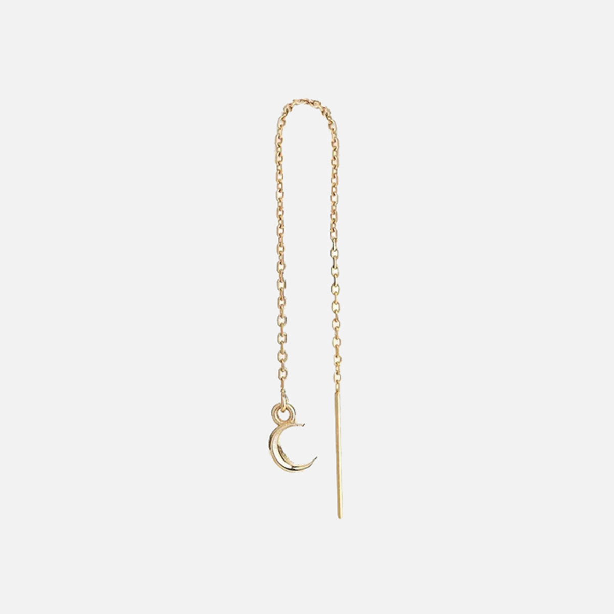 Itty Bitty Threader Earring, Crescent