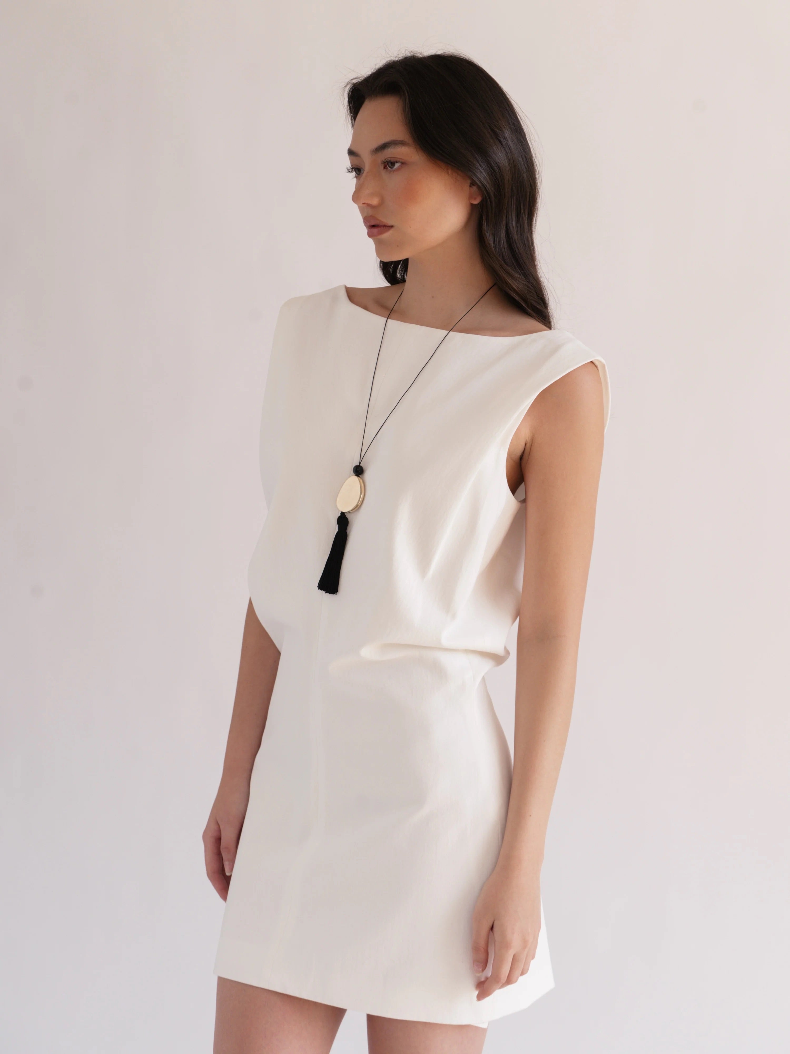 Tassel Cord Necklace 01