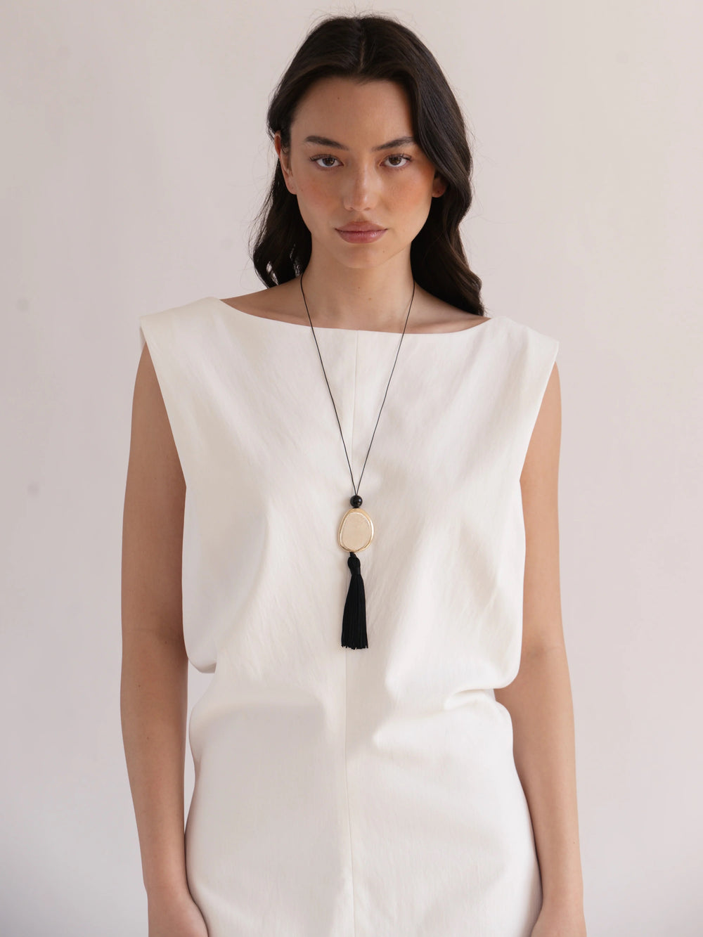 Tassel Cord Necklace 01