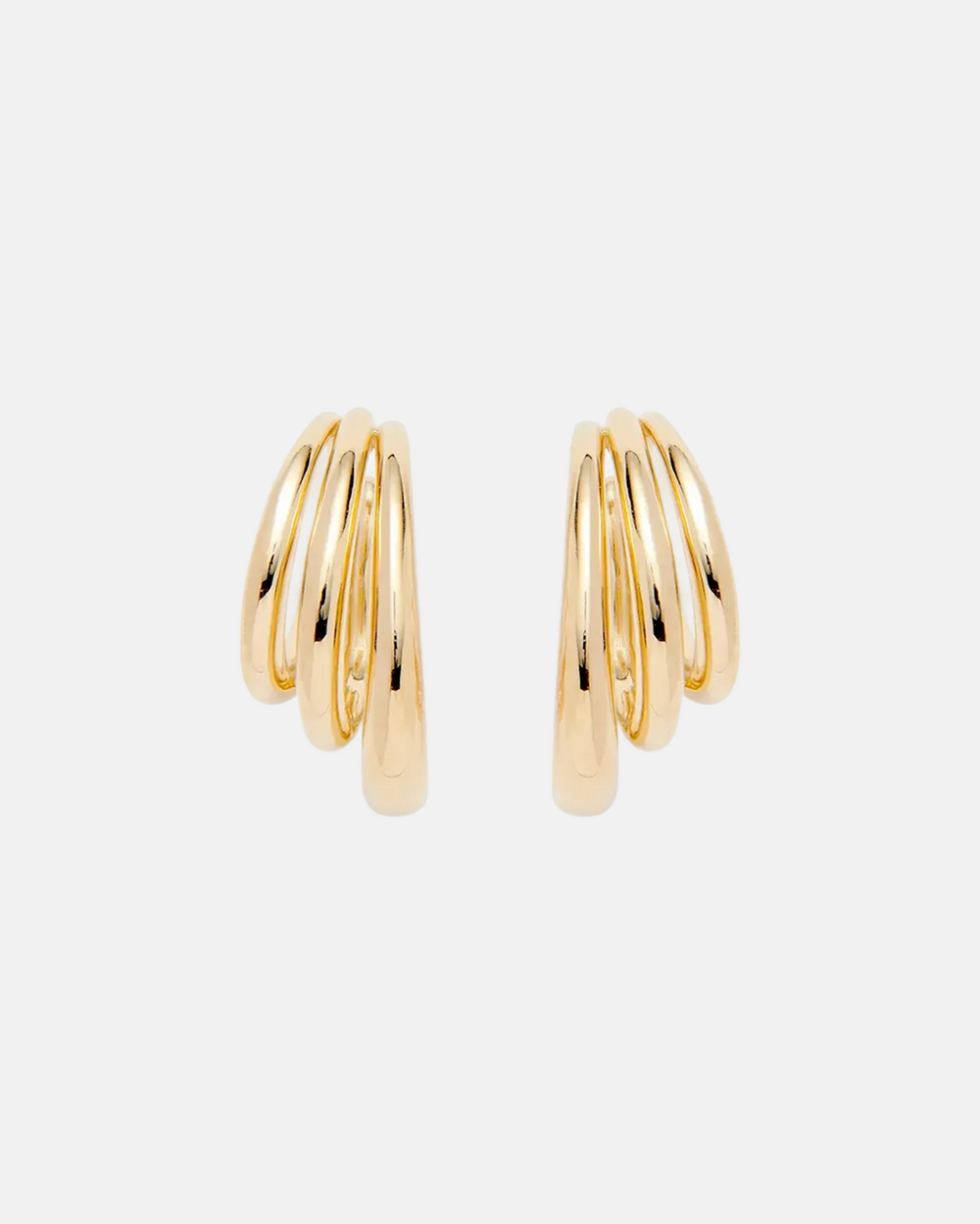 Triple Lair Ear Cuffs in Gold by Lady Grey - At Present Jewelry