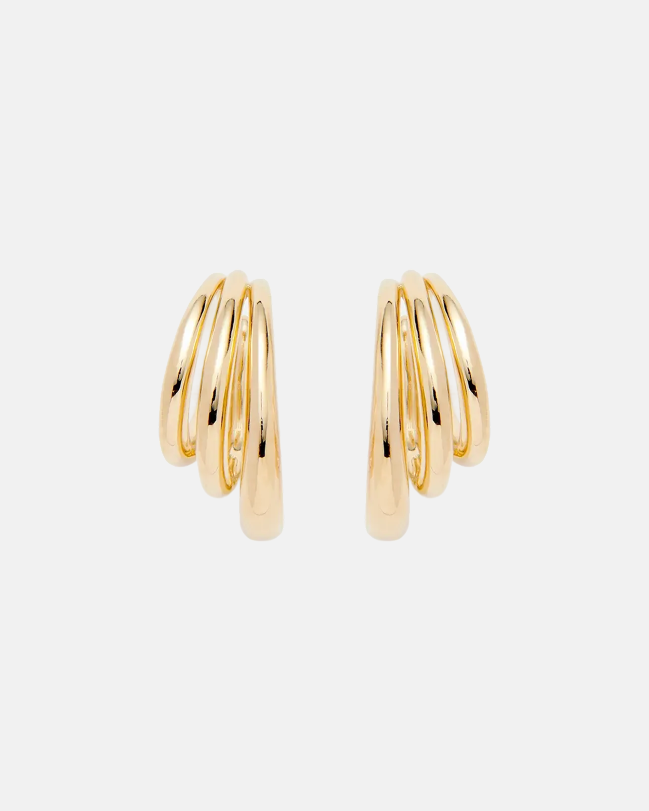 Triple Lair Ear Cuffs in Gold by Lady Grey - At Present Jewelry