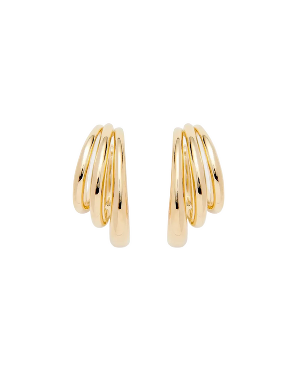 Triple Lair Ear Cuffs in Gold by Lady Grey - At Present Jewelry
