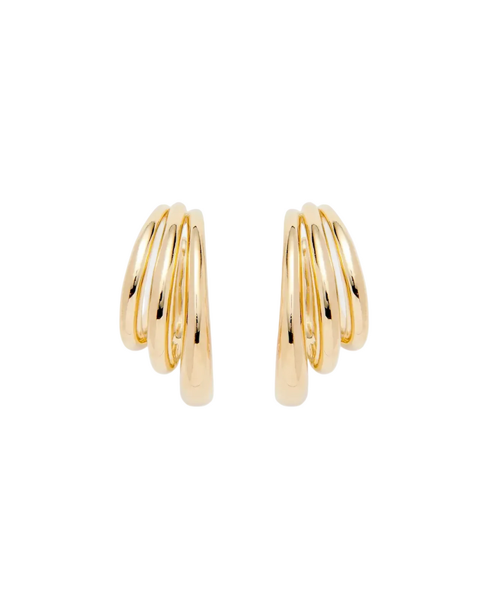 Triple Lair Ear Cuffs in Gold by Lady Grey - At Present Jewelry