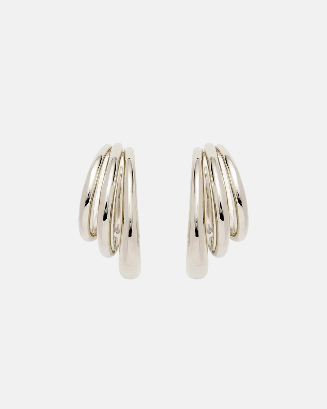 Triple Lair Ear Cuffs in Silver by Lady Grey - At Present Jewelry