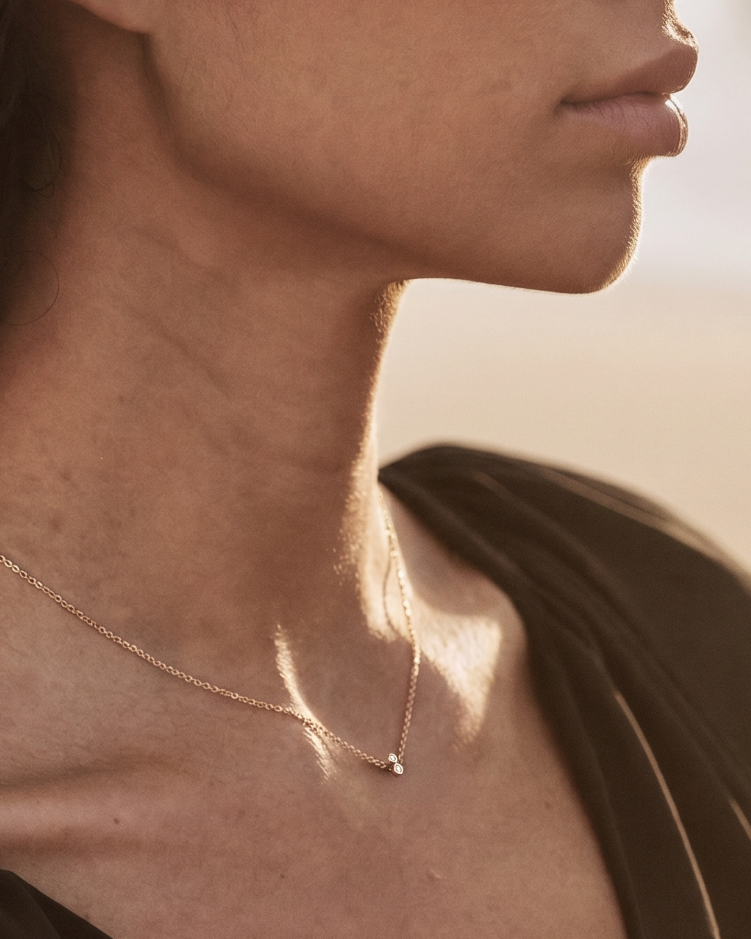 Twin Diamond Necklace