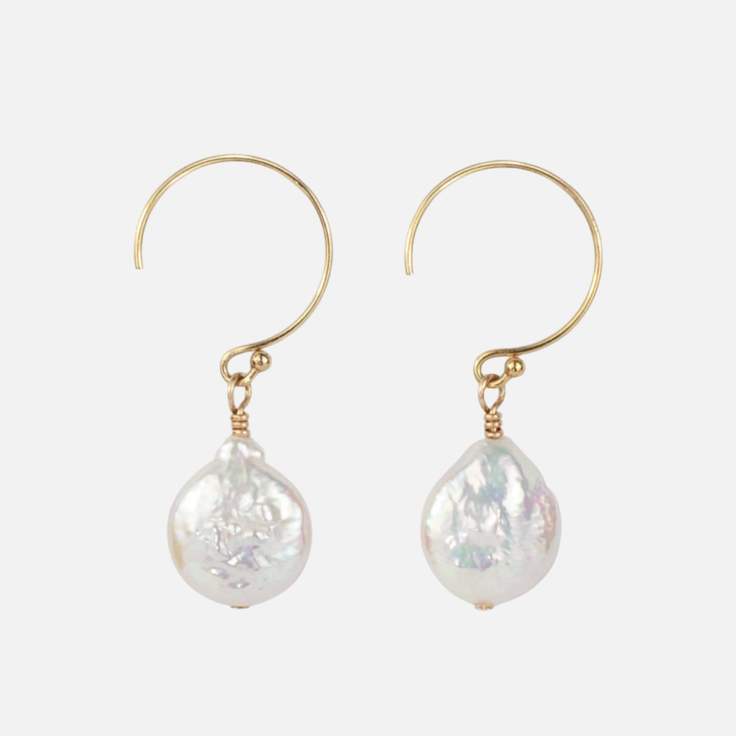 Petal Earrings, Gold