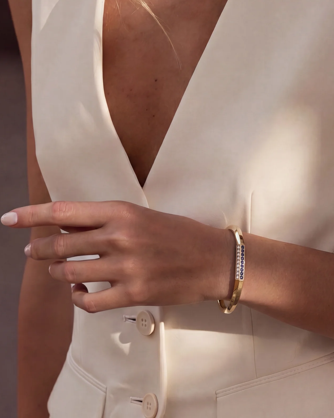 Vault Pavè Lock Bracelet