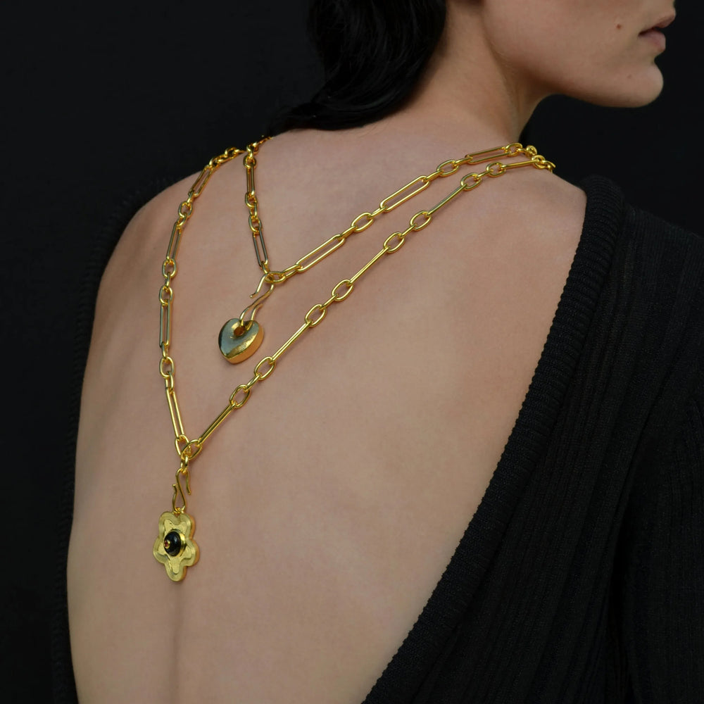 Nana Pendant in Black Daisy by Lizzie Fortunato - At Present Jewelry