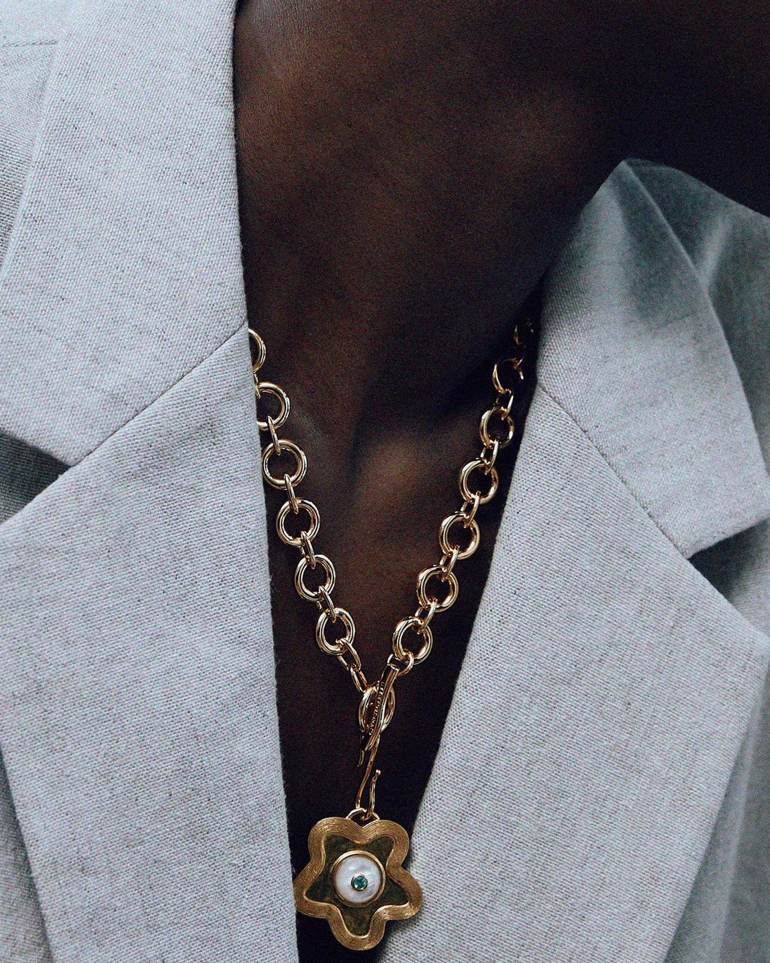 Nana Pendant in Poppy Pearl by Lizzie Fortunato - At Present Jewelry