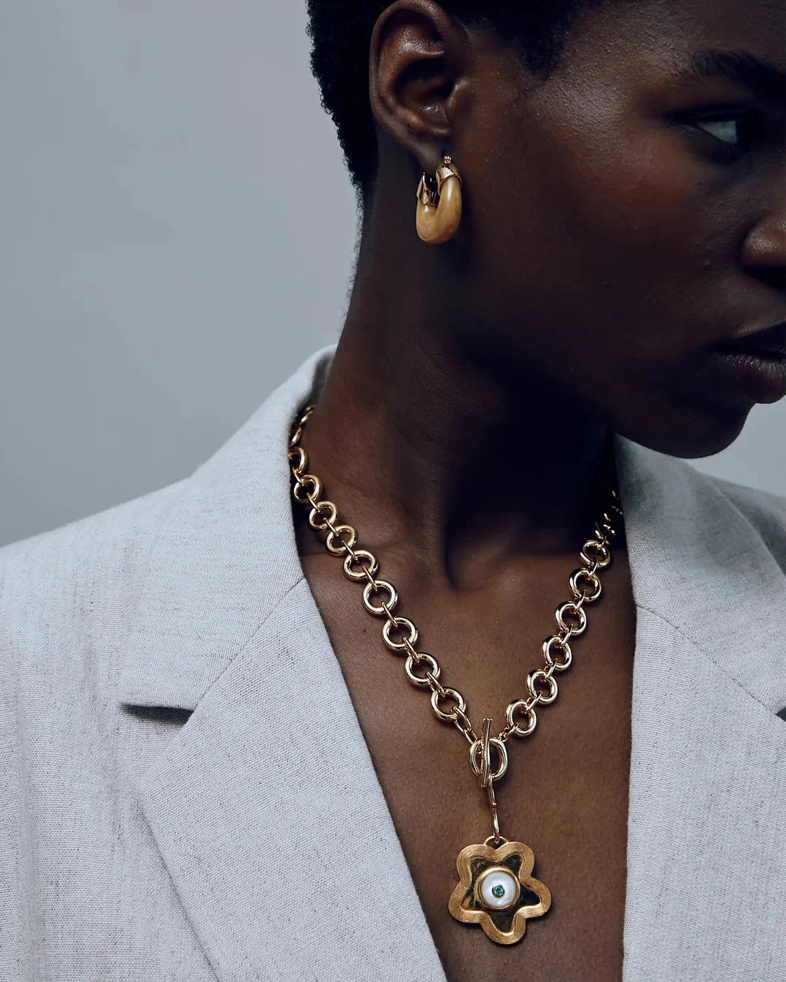 Nana Pendant in Poppy Pearl by Lizzie Fortunato - At Present Jewelry